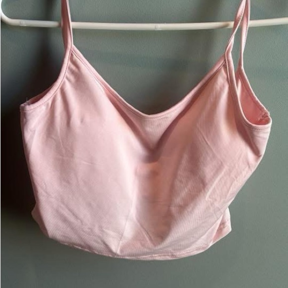 Women’s Pink Padded Crop Top
